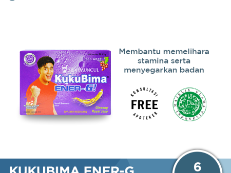 KukuBima Ener-G Anggur 6 Sachet Supply