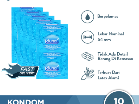 Kondom Durex Extra Safe (Isi 10 Pcs) Tanpa Dus Kemasan Hot on Sale