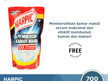 Harpic Lime Pouch 700 ML - Pembersih Kamar Mandi Efektif Membunuh Kuman Online Sale