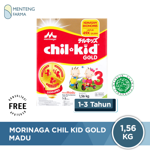 Morinaga Chil Kid Gold Madu 1,56 Kg - Susu Pertumbuhan Anak 1-3 Tahun Fashion