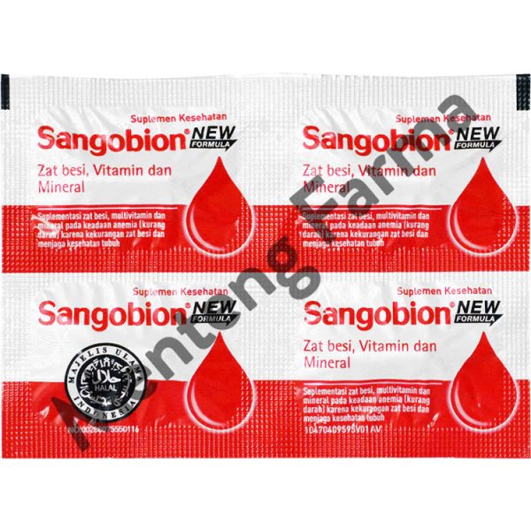 Sangobion Strip 4 Kapsul - Obat Penambah Darah dan Anemia Online now