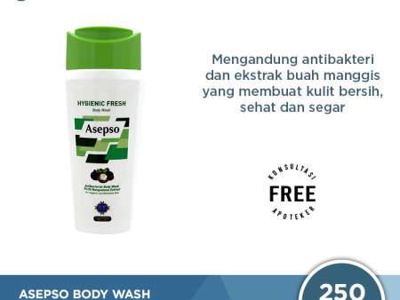 Asepso Body Wash Hygiene Fresh 250 ML - Sabun Cair Antibacterial Hot on Sale