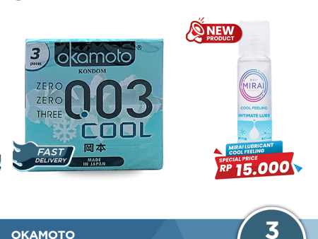 Kondom Okamoto 003 Cool 3 Pcs - Dengan Sensasi Menthol Online