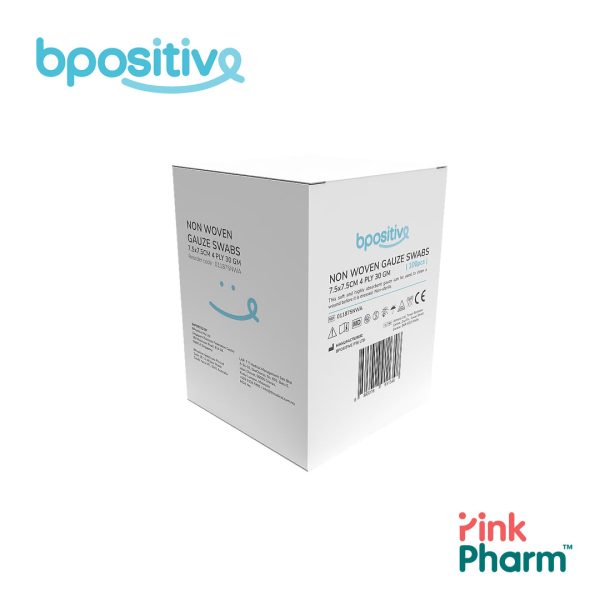 BPositive Non Woven Gauze Swabs 4 Ply Non Sterile - (Box of 100s) Online