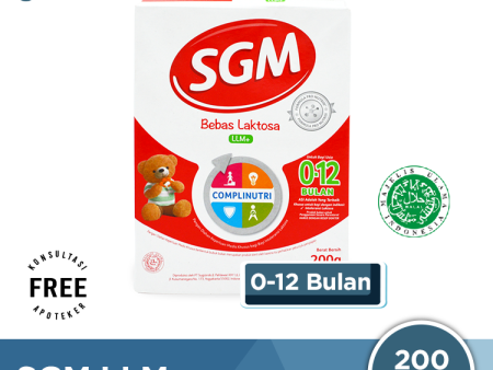 SGM LLM+ Susu Formula Bayi Bebas Laktosa 200 Gr For Discount