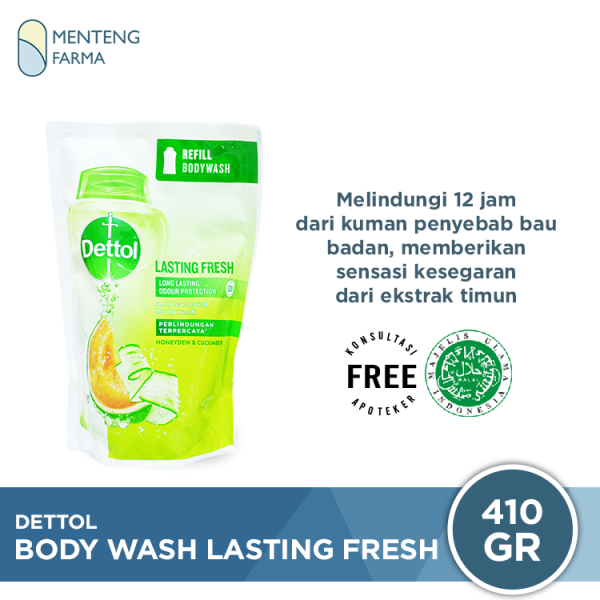 Sabun Mandi Cair Dettol ProFresh - Lasting Fresh (410 Gram) Cheap