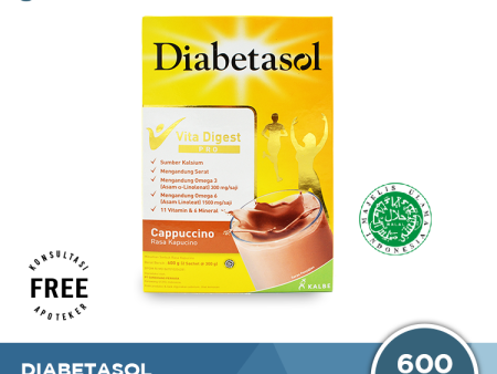 Diabetasol Cappucino 600 Gram - Susu Penambah Nutrisi Khusus Diabetes For Cheap