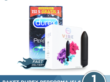 Paket Durex Performa Isi 6 dan Vibe The Bullet For Discount