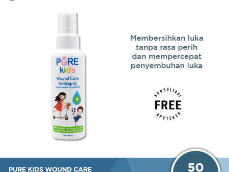 Pure Kids Wound Care Antiseptic 50 mL - Pembersih Luka Anak Discount