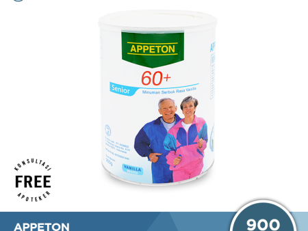 Appeton 60+ Vanilla 900 gr - Susu Penambah Nutrisi Lansia Hot on Sale