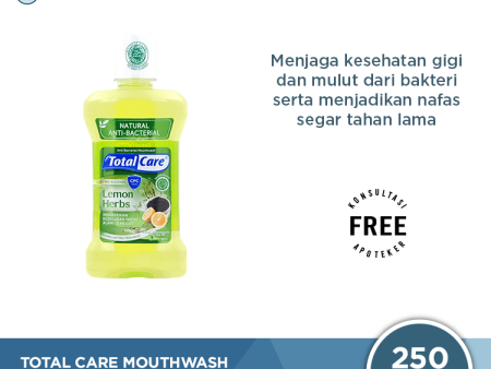 Total Care Mouthwash Lemon Herbs 250 mL - Obat Kumur Penyegar Nafas For Cheap