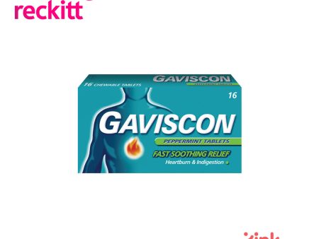 Gaviscon Peppermint Tablets, 16s Hot on Sale