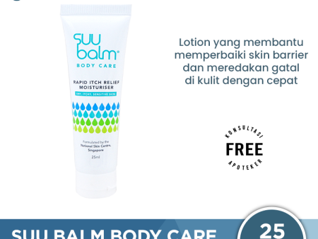 Suu Balm Rapid Itch Relief Moisturiser 25 mL - Pelembab Kulit Kering dan Sensitif on Sale