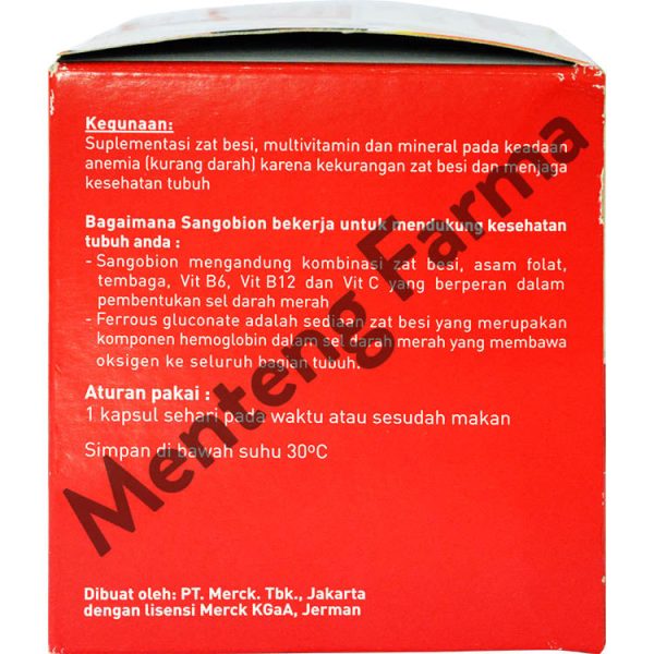 Sangobion Strip 4 Kapsul - Obat Penambah Darah dan Anemia Online now