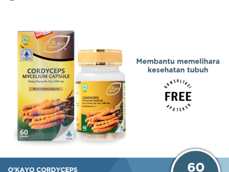 O Kayo Nature Cordyceps Mycelium Capsule (Dong Chong Xia Cao) - Suplemen Kesehatan Paru dan Ginjal Online Hot Sale