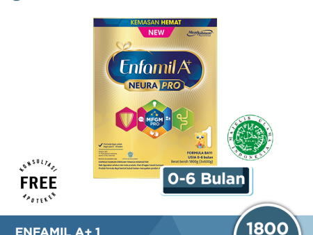 Enfamil A+ Tahap 1 Susu Formula Bayi Plain 1800 gr Discount