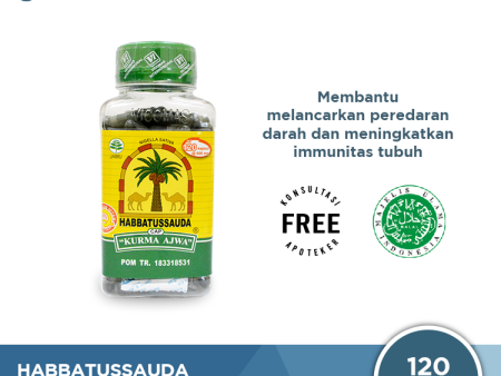 Habbatussauda Cap Kurma Ajwa 120 Kapsul - Suplemen Jintan Hitam untuk Imunitas Tubuh For Discount