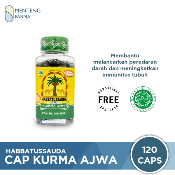 Habbatussauda Cap Kurma Ajwa 120 Kapsul - Suplemen Jintan Hitam untuk Imunitas Tubuh For Discount