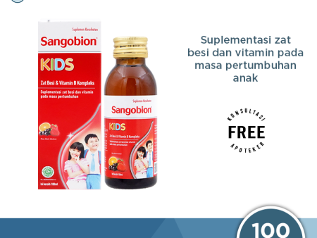 Sangobion Kids Sirup 100 mL - Suplemen Zat Besi & Vitamin B Kompleks Anak on Sale