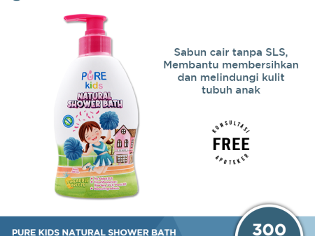 Pure Kids Natural Shower Bath Pineapple Breeze 300 mL - Sabun Mandi Anak Discount