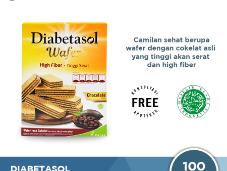 Diabetasol Wafer Chocolate 100 Gram - Camilan Sehat Khusus Diabetes For Sale