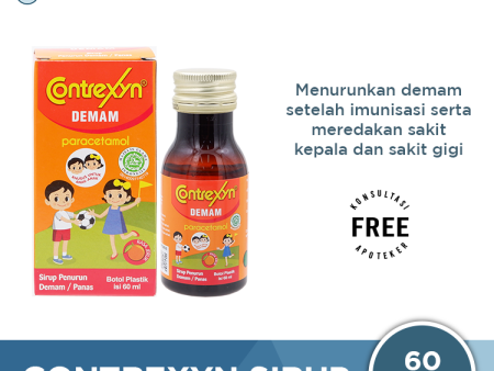 Contrexyn Sirup 60 mL - Sirup Pereda Demam dan Nyeri Anak Online