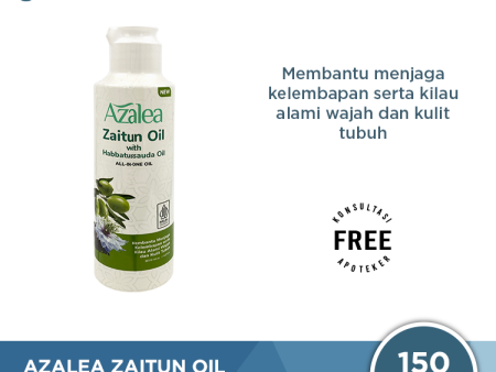 Azalea Zaitun Oil with Habbatussauda Oil 150 ML - Minyak Untuk Pijat dan Lulur Online now