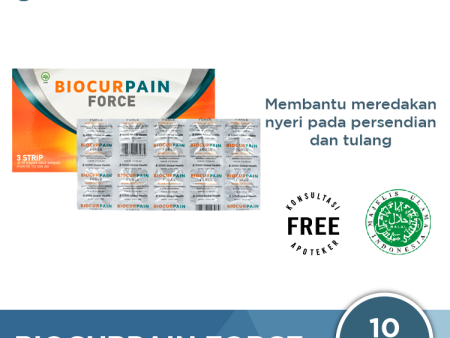 Biocurpain Force 10 Kaplet - Pereda Nyeri Persendian Discount