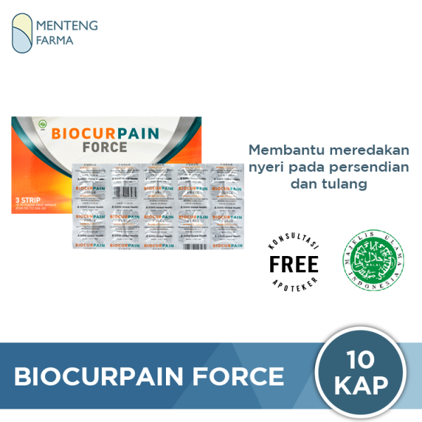 Biocurpain Force 10 Kaplet - Pereda Nyeri Persendian Discount