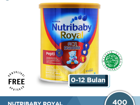 Nutribaby Royal Pepti 400 Gr - Formula Khusus Alergi Susu Sapi Cheap