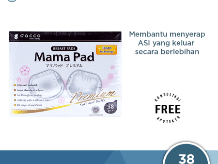 Dacco Mama Pad Premium Breastpad Isi 38 Pcs - Pads Penyerap ASI yang Berlebihan Online