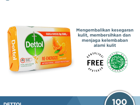 Sabun Mandi Batang Dettol Profresh Re-Energize 105 gram For Discount