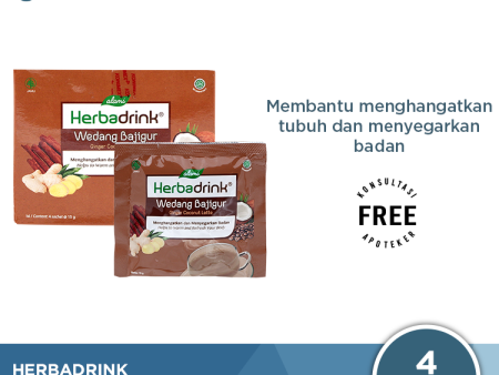 Herbadrink Wedang Bajigur - Minuman Penghangat Tubuh Online now