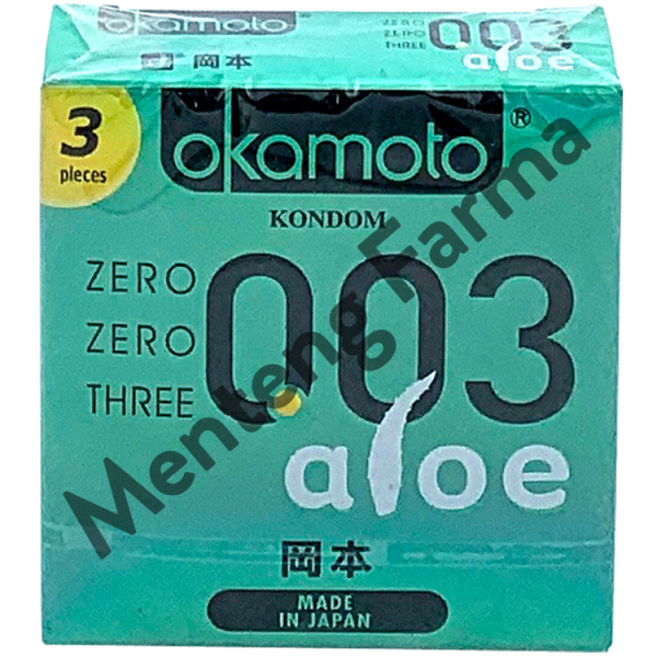 Kondom Okamoto 003 Aloe 3 Pcs - Dengan Aloe Vera Essense For Sale