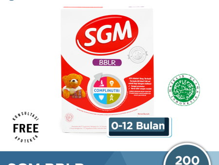 SGM BBLR Susu Formula Bayi Prematur dan Berat Lahir Rendah 200 Gr Hot on Sale