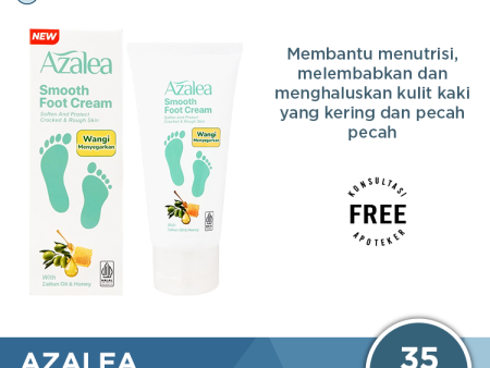 Azalea Smooth Foot Cream 35 Gr - Perawatan Kulit Kaki Kering dan Kasar Online Hot Sale