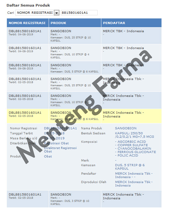 Sangobion Strip 4 Kapsul - Obat Penambah Darah dan Anemia Online now