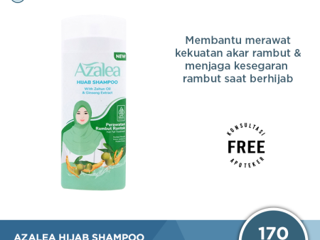 Azalea Hijab Shampoo With Zaitun Oil And Ginseng Extract 170 ML - Perawatan Rambut Rontok Sale