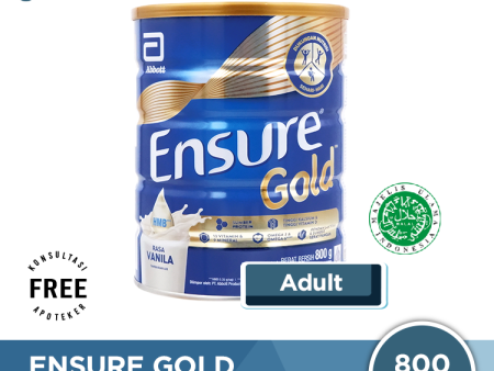 Ensure Gold Vanila 800 Gram - Susu Penambah Nutrisi Dewasa Rendah Laktosa Hot on Sale