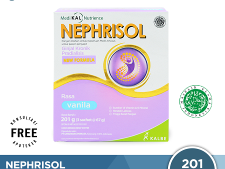 Nephrisol Vanila 201 Gram - Susu Rendah Protein Khusus Pasien Ginjal Predialisis Online now