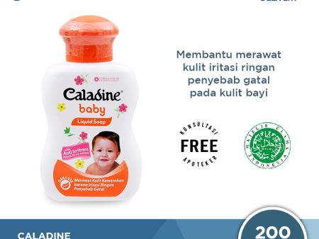 Caladine Baby Liquid Soap 200 mL - Sabun Mandi Bayi Khusus Kulit Gatal dan Iritasi Online now