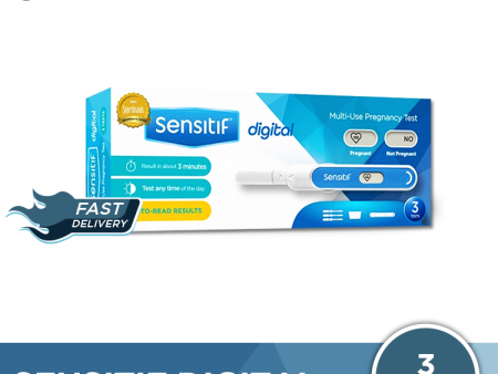 Sensitif Digital Multi Use Pregnancy Test Isi 3 Pcs - Testpack Digital Fashion