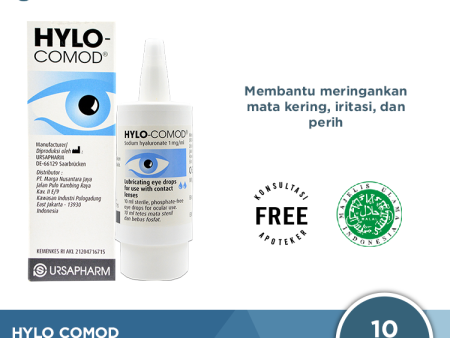 Hylo Comod Lubricating Eye Drops 10 mL - Obat Tetes Mata Kering Online now