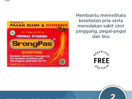 Srongpas Ginseng 2 Kapsul - Herbal Stamina Pria For Cheap