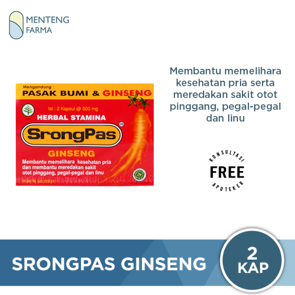 Srongpas Ginseng 2 Kapsul - Herbal Stamina Pria For Cheap