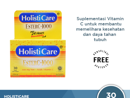 Holisticare Ester C-1000 30 Tablet - Suplementasi Vitamin C 1000 Mg For Discount