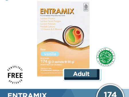 Entramix Vanila 174 Gram - Susu Penambah Nutrisi Lansia dan Malnutrisi on Sale