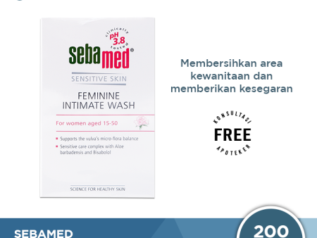 Sebamed Feminine Intimate Wash 200 ML - Sabun Kewanitaan Kulit Sensitive pH 3.8 Online now