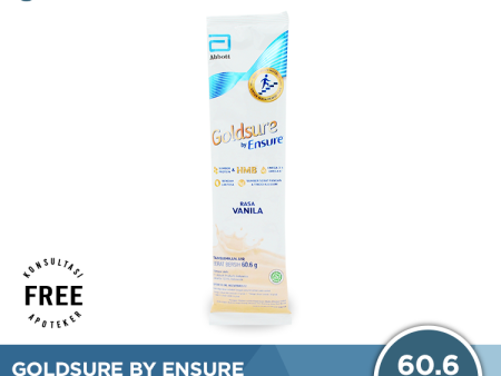 Goldsure By Ensure Vanila 60.6 Gram - Susu Penambah Nutrisi Dewasa Selama Masa Pemulihan Discount