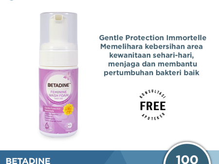 Betadine Feminine Wash Foam Gentle Protection 100 mL Online now